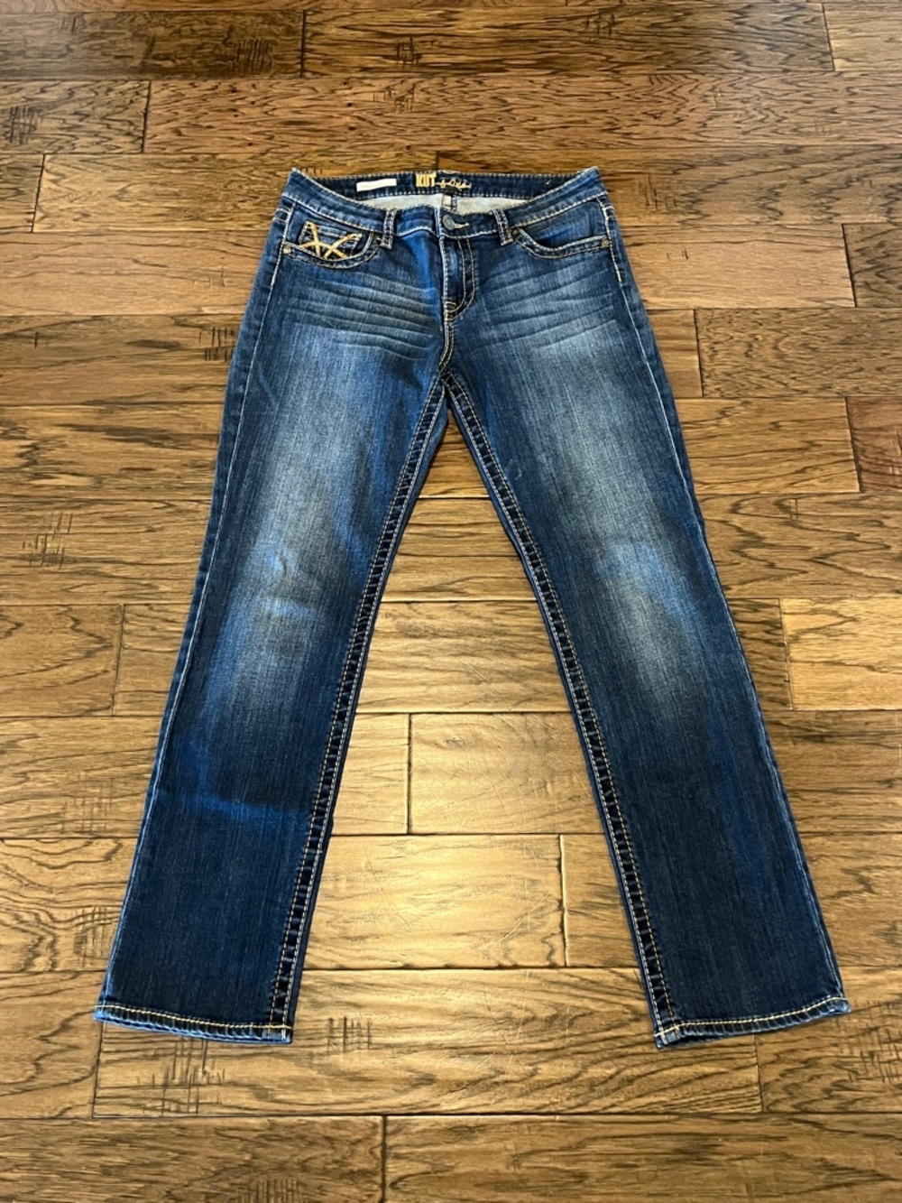 Kut From The Kloth Stevie Straight Leg Mid Rise Size 8
